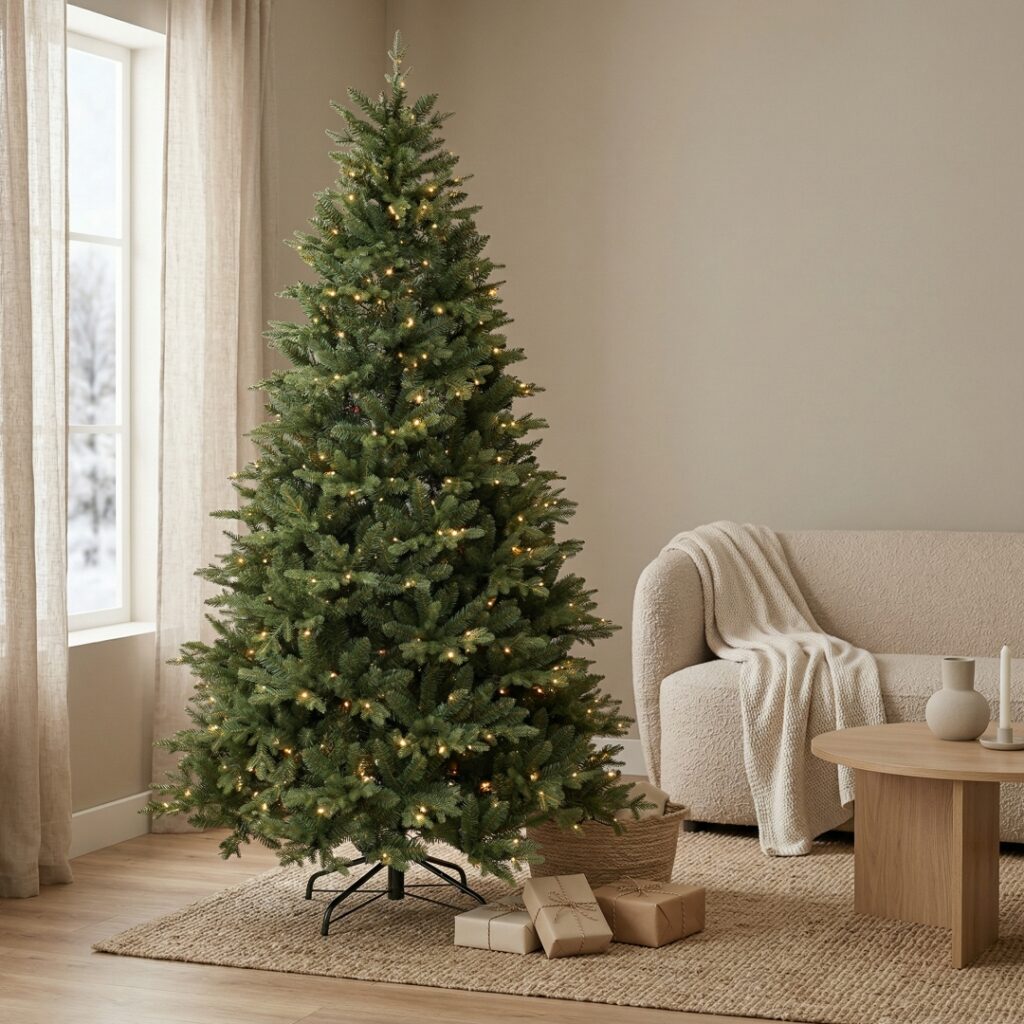 Smrk Přírodní 270 LED 150 cm - produktová galerie