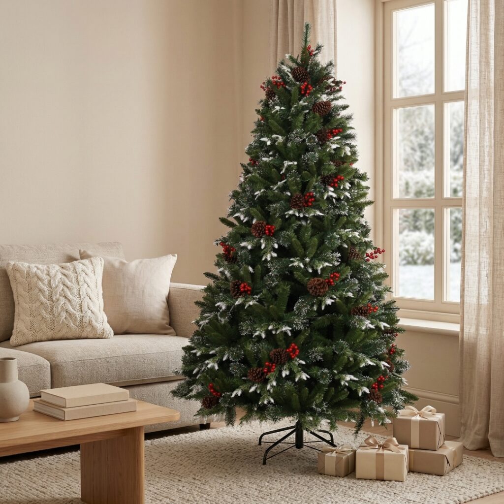 Borovice Zasněžená 550 LED 210 cm - produktová galerie